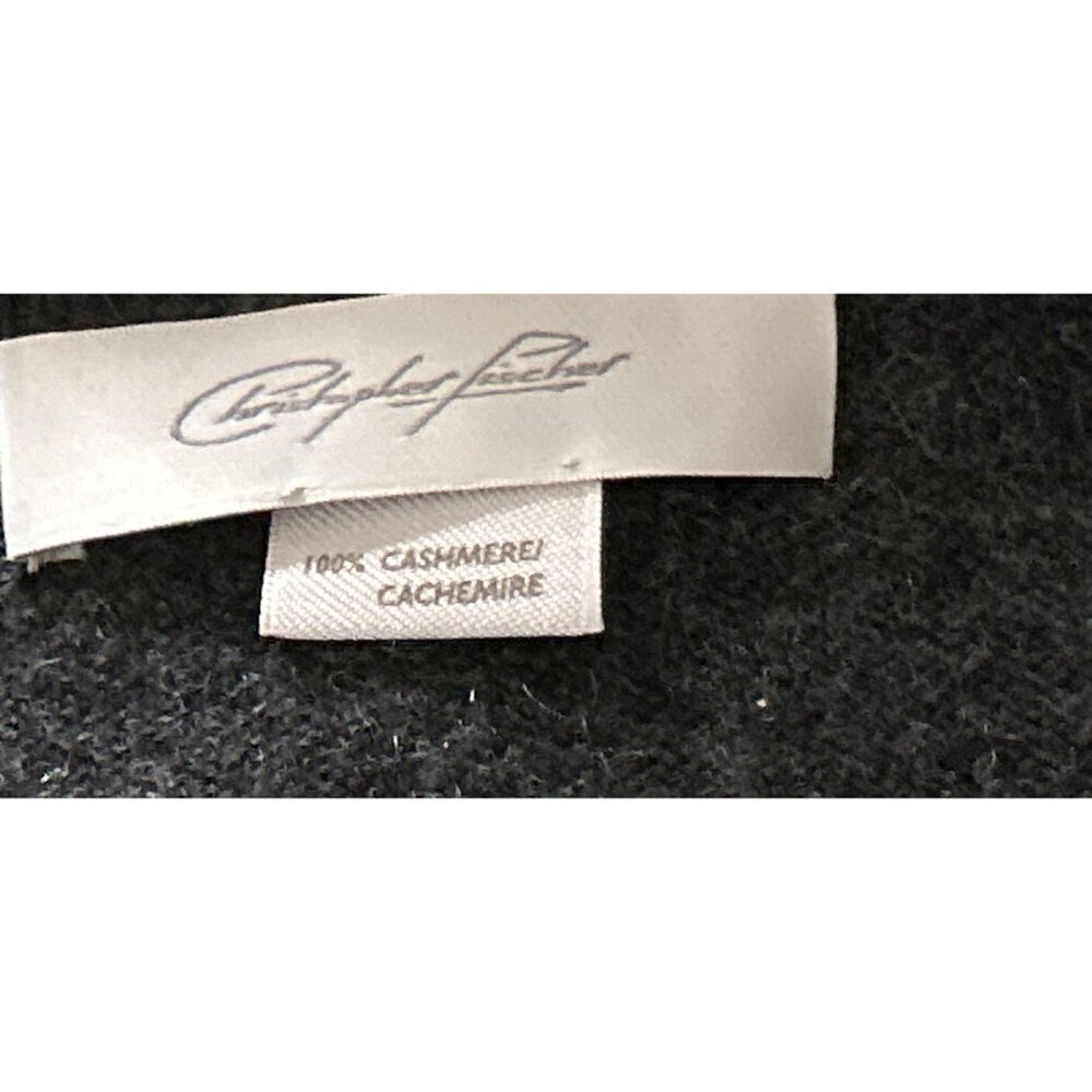 Christopher Fisher 100% Cashmere Dress Crewneck Gray Fitted Long Sleeve Size XS - Picture 4 of 5